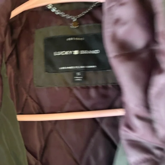 Lucky Brand Olive Green Utility Windbreaker Cinched Jacket Size Small - Picture 10 of 10